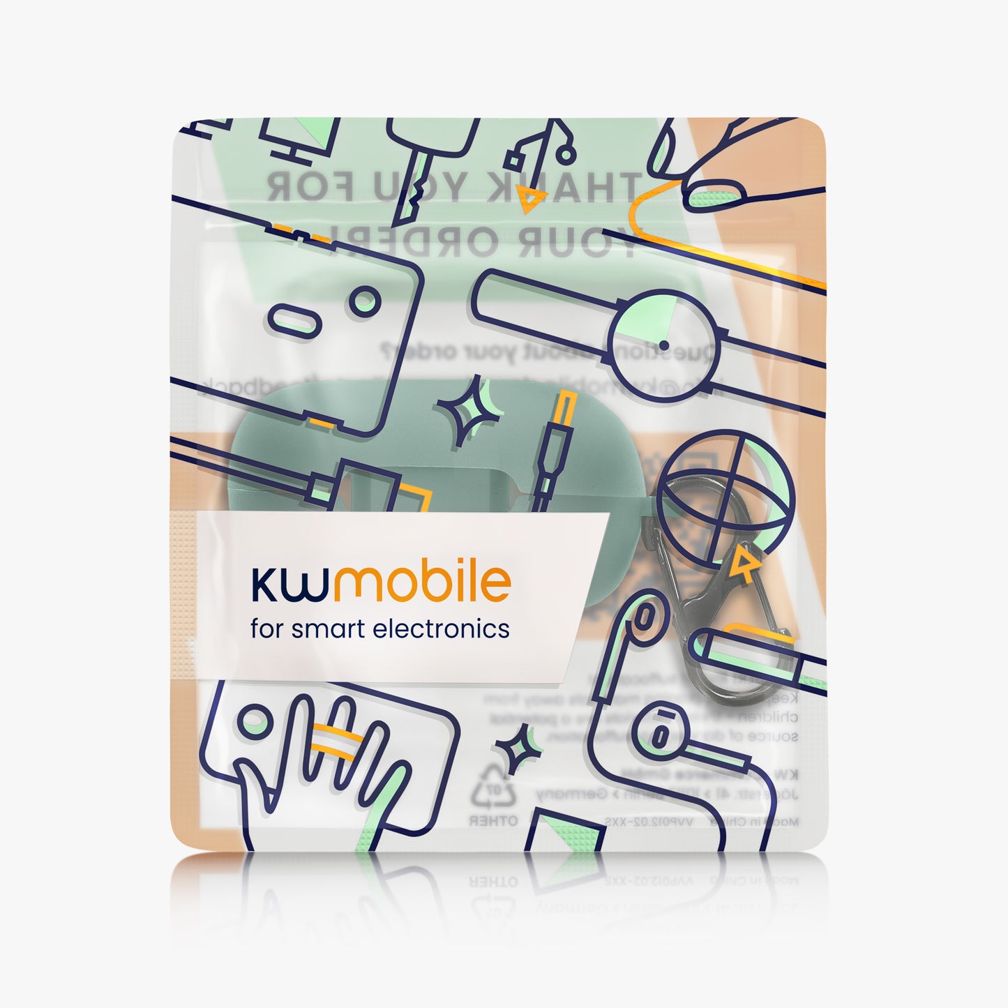 kwmobile Case compatible with Anker soundcore C30i Headphones Protective Cover Case Pouch Protector