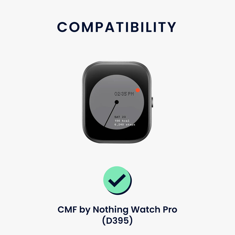 kwmobile Watch Strap for CMF by Nothing Watch Pro (D395) Strap Fitness Tracker Band Set Replacement Strap Smartwatch