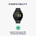 kwmobile Sports Armband compatible with Garmin Forerunner 165 / Forerunner 165 Music Band - Fitness Tracker Band Set