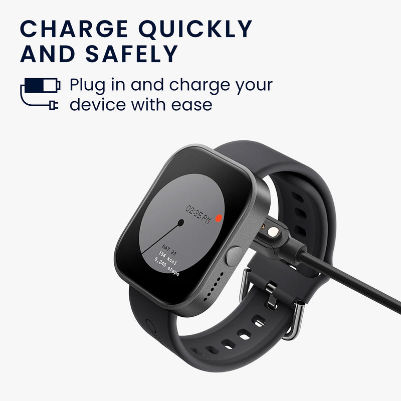 kwmobile USB Cable Charger Compatible with CMF by Nothing Watch Pro Charging Cable Smartwatch Replacement Cable Fitness Tracker Charging Cable