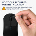 kwmobile Gaming Mouse Grip Tape for Logitech G Pro Wireless Mouse Grip Tape Non-Slip Grip Tape for PC Mouse