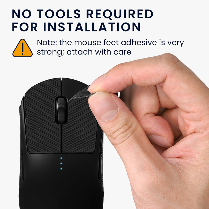 kwmobile Gaming Mouse Grip Tape for Logitech G Pro Wireless Mouse Grip Tape Non-Slip Grip Tape for PC Mouse