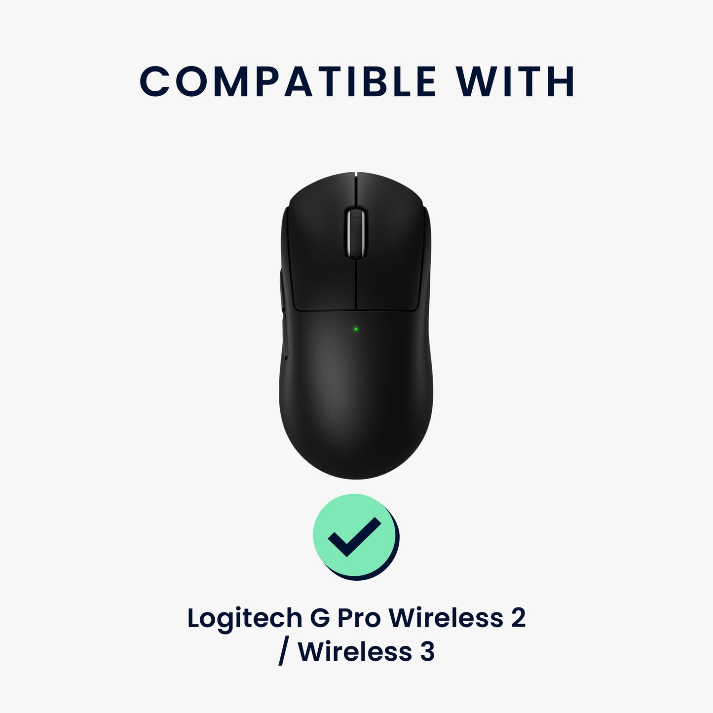 kwmobile Gaming Mouse Grip Tape for Logitech G Pro Wireless 2 / Wireless 3 Mouse Grip Tape - Anti-Slip Grip Tape for PC Mouse