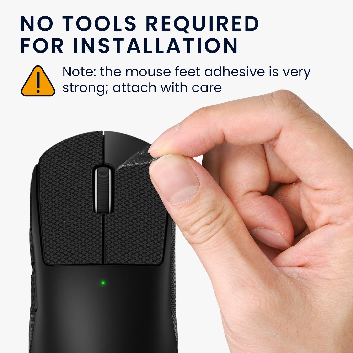 kwmobile Gaming Mouse Grip Tape for Logitech G Pro Wireless 2 / Wireless 3 Mouse Grip Tape - Anti-Slip Grip Tape for PC Mouse