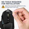 kwmobile Gaming Mouse Grip Tape for Logitech G502 Mouse Grip Tape Non-Slip Grip Tape for PC Mouse