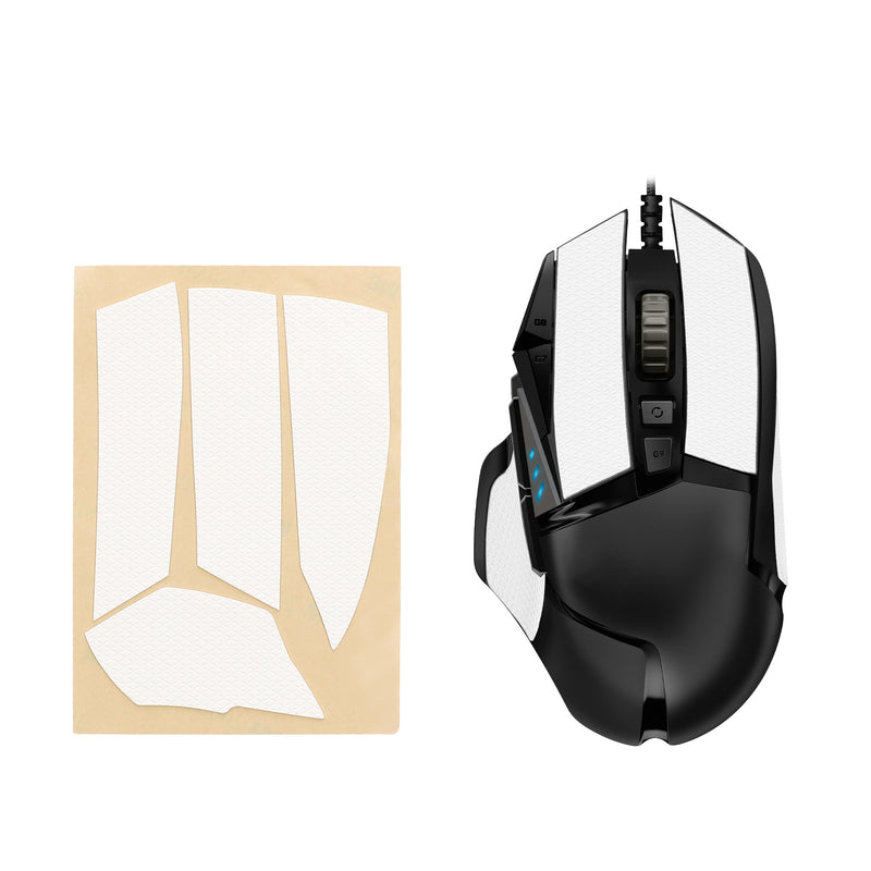 kwmobile Gaming Maus Grip Tape kompatibel mit Logitech G502 Maus - Rutschfestes Griffband für PC Maus - Weiß Weiß  