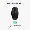 kwmobile Gaming Mouse Grip Tape for Logitech G102 / G304 Mouse Grip Tape Non-Slip Grip Tape for PC Mouse