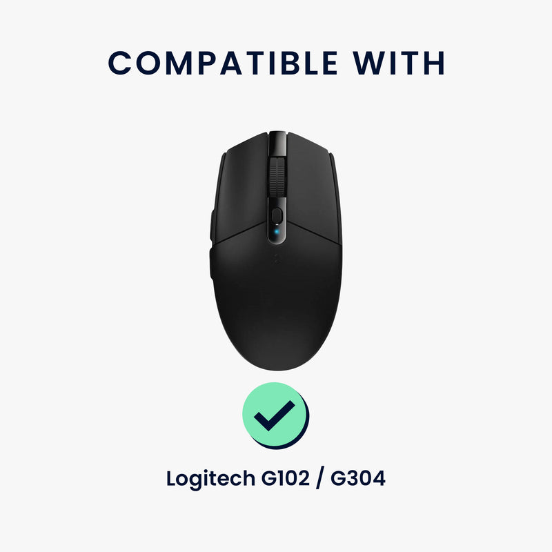 kwmobile Gaming Mouse Grip Tape for Logitech G102 / G304 Mouse Grip Tape Non-Slip Grip Tape for PC Mouse