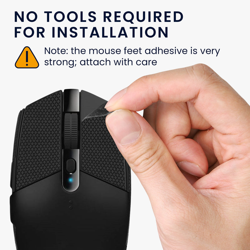 kwmobile Gaming Mouse Grip Tape for Logitech G102 / G304 Mouse Grip Tape Non-Slip Grip Tape for PC Mouse