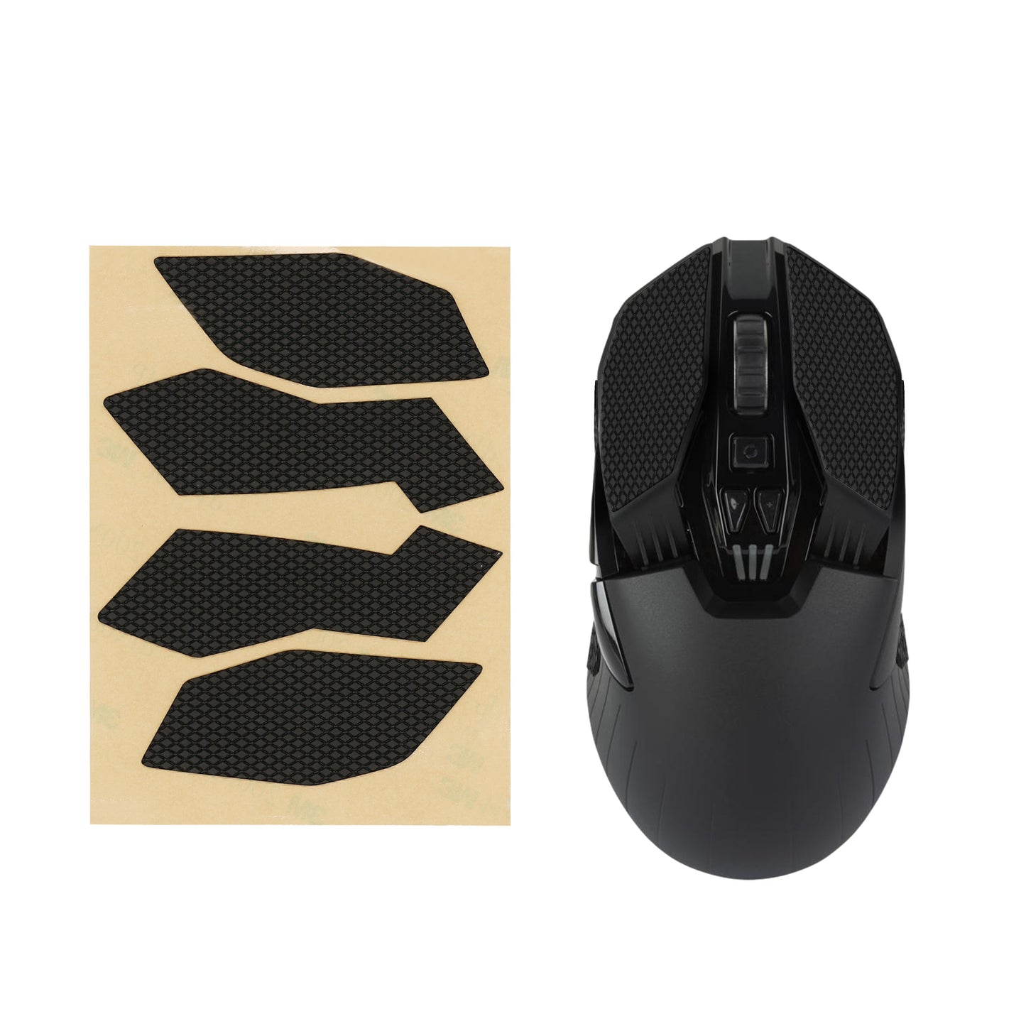 kwmobile Gaming Maus Grip Tape kompatibel mit Logitech G903 / G900 Maus - Rutschfestes Griffband für PC Maus - Schwarz Schwarz  