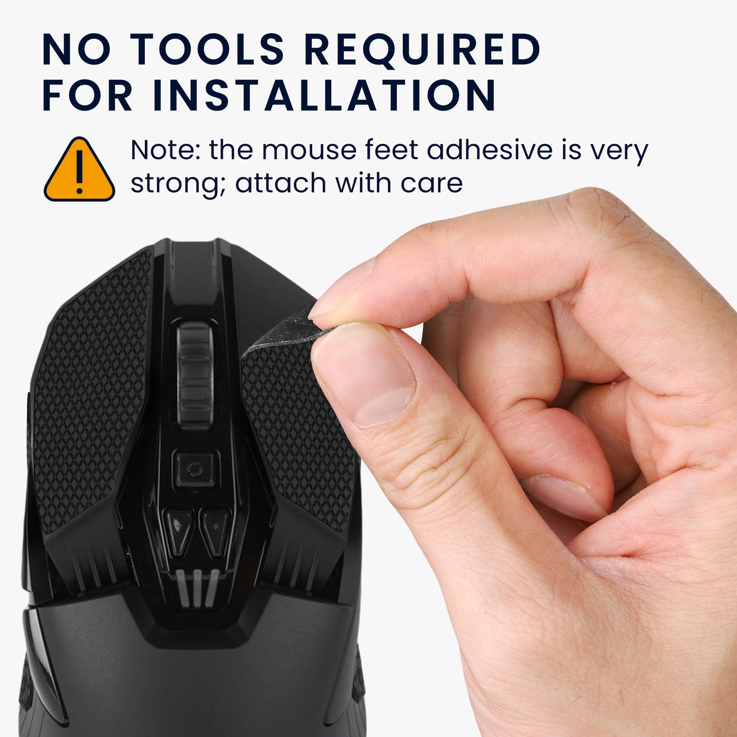 kwmobile Gaming Mouse Grip Tape for Logitech G903 / G900 Mouse Grip Tape Non-Slip Grip Tape for PC Mouse