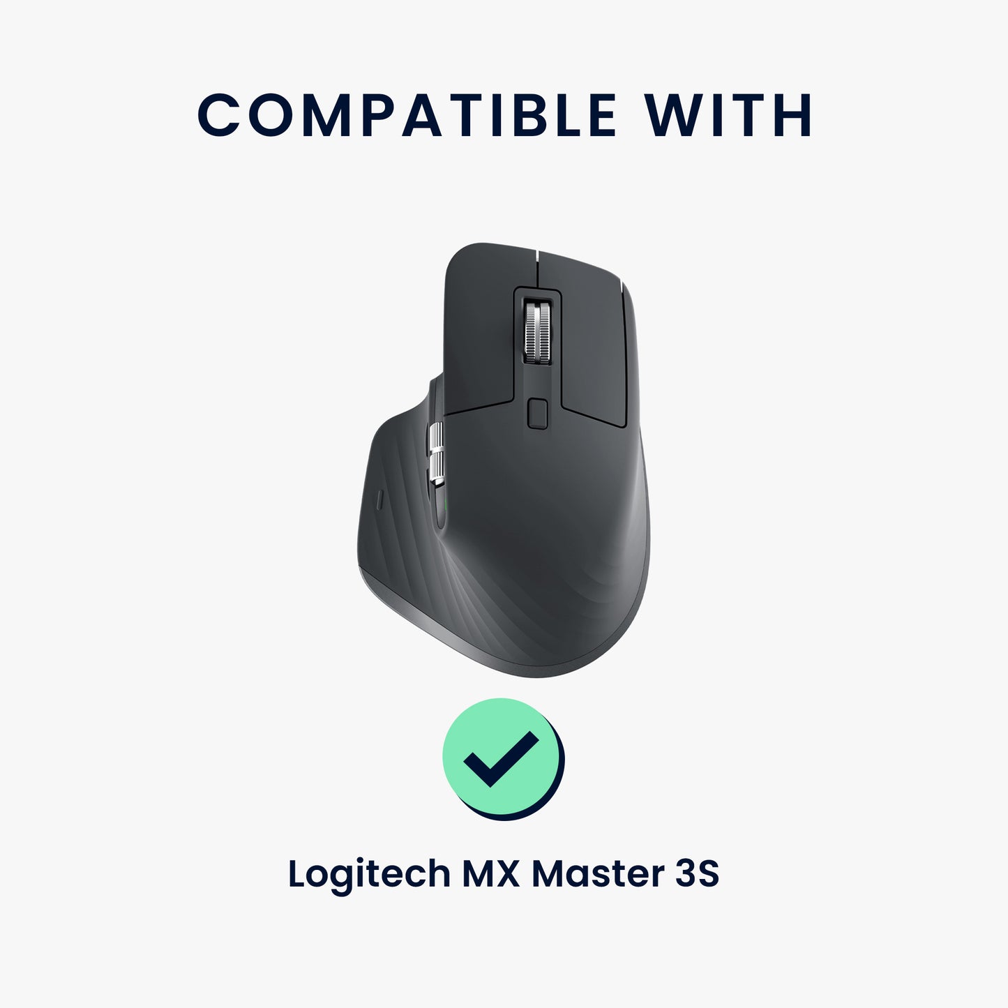 kwmobile Gaming Mouse Grip Tape for Logitech MX Master 3S Mouse Grip Tape - Non-Slip Grip Tape for PC Mouse