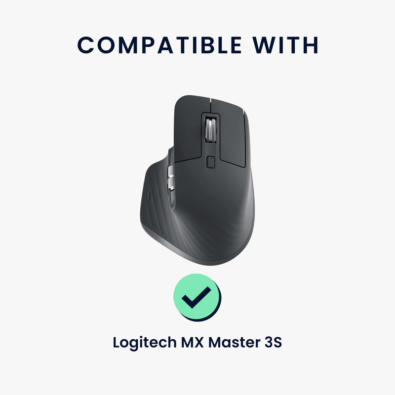kwmobile Gaming Mouse Grip Tape for Logitech MX Master 3S Mouse Grip Tape - Non-Slip Grip Tape for PC Mouse