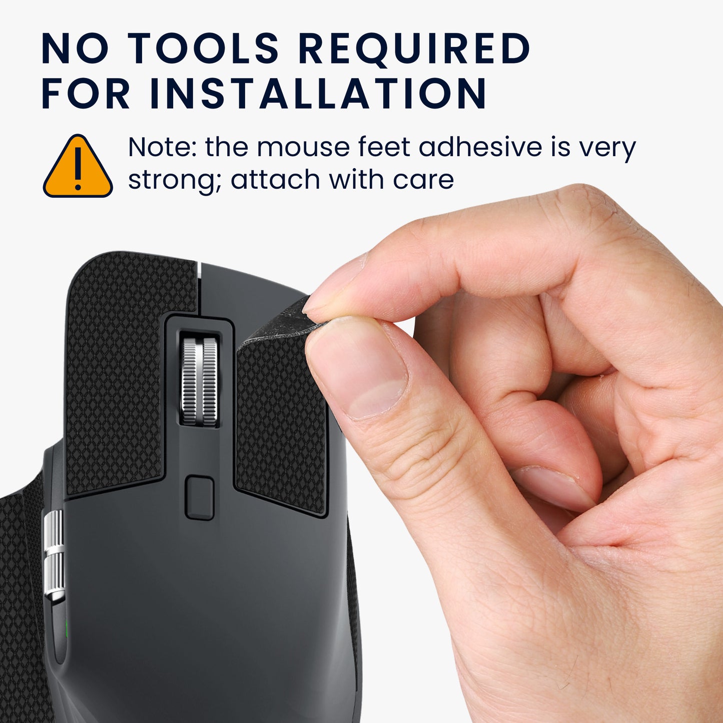 kwmobile Gaming Mouse Grip Tape for Logitech MX Master 3S Mouse Grip Tape - Non-Slip Grip Tape for PC Mouse
