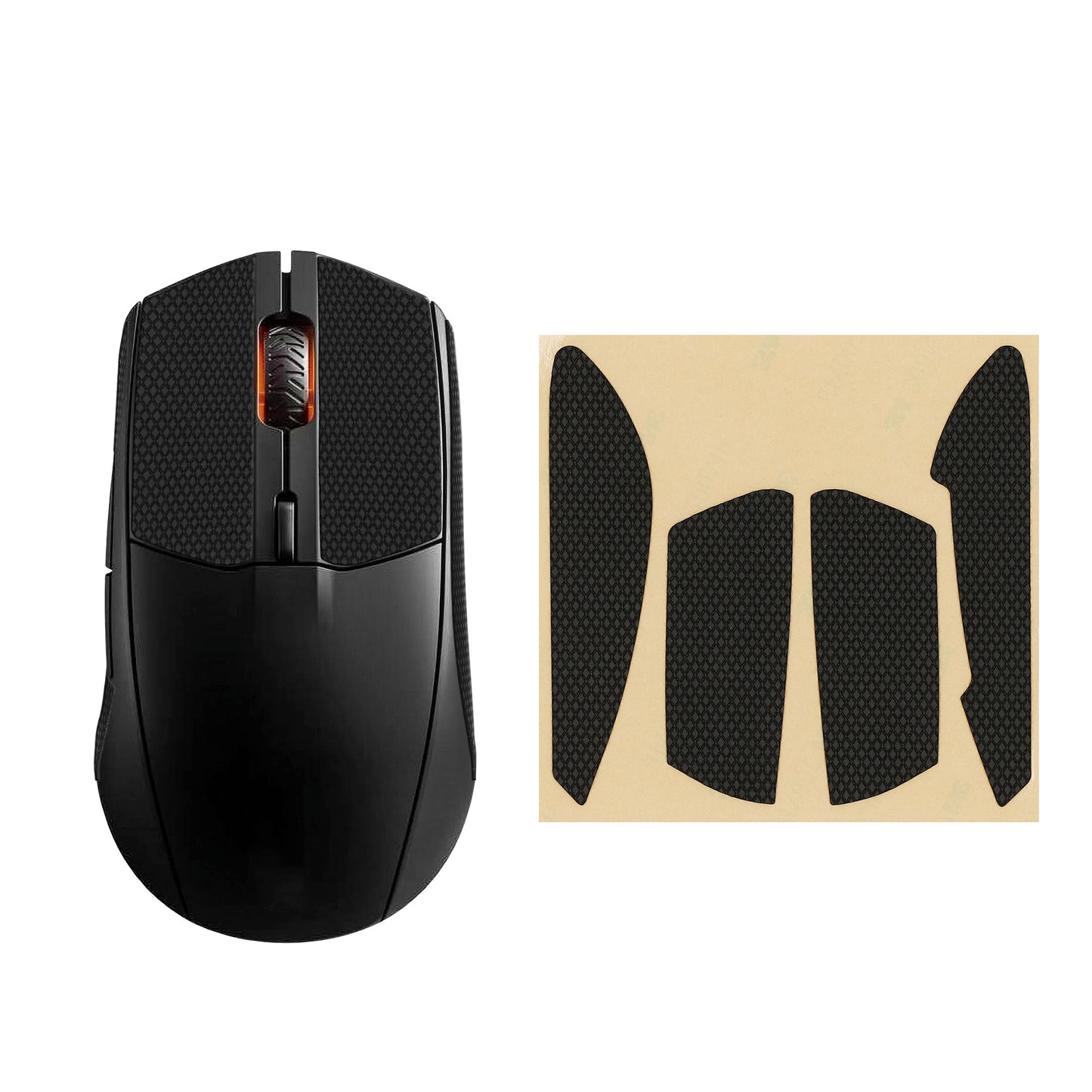 kwmobile Gaming Mouse Grip Tape for SteelSeries Rival 3 Mouse Grip Tape Anti-Slip Grip Tape for PC Mouse