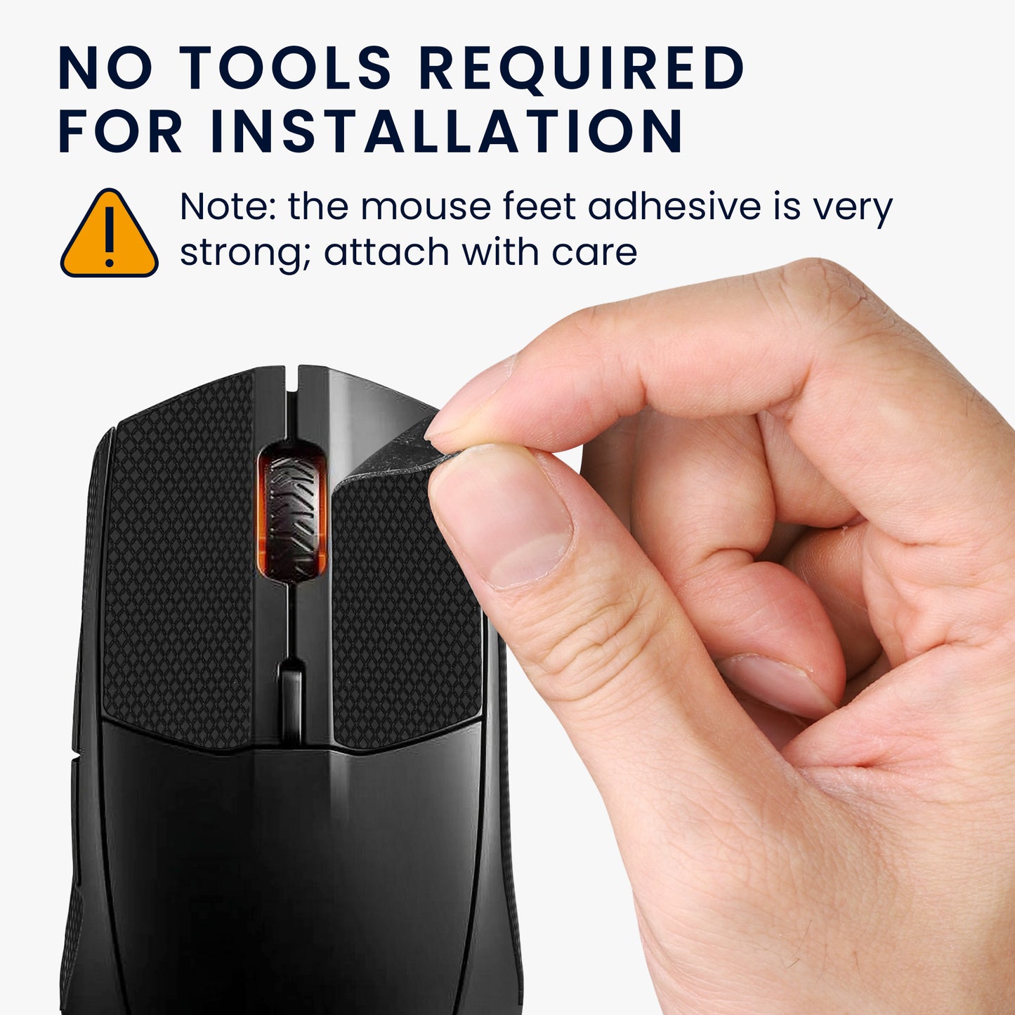 kwmobile Gaming Mouse Grip Tape for SteelSeries Rival 3 Mouse Grip Tape Anti-Slip Grip Tape for PC Mouse