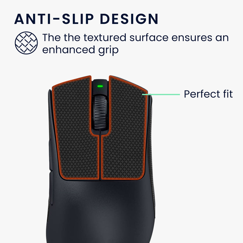kwmobile Gaming Mouse Grip Tape for Razer DeathAdder V3 Pro Mouse Grip Tape