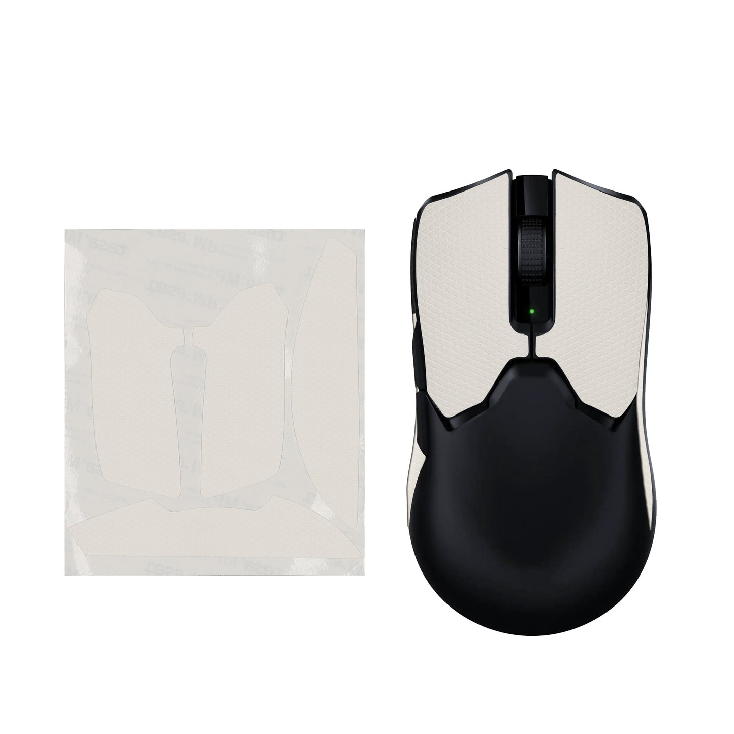 kwmobile Gaming Maus Grip Tape kompatibel mit Razer Viper V2 Pro Maus - Rutschfestes Griffband für PC Maus - Weiß Weiß  