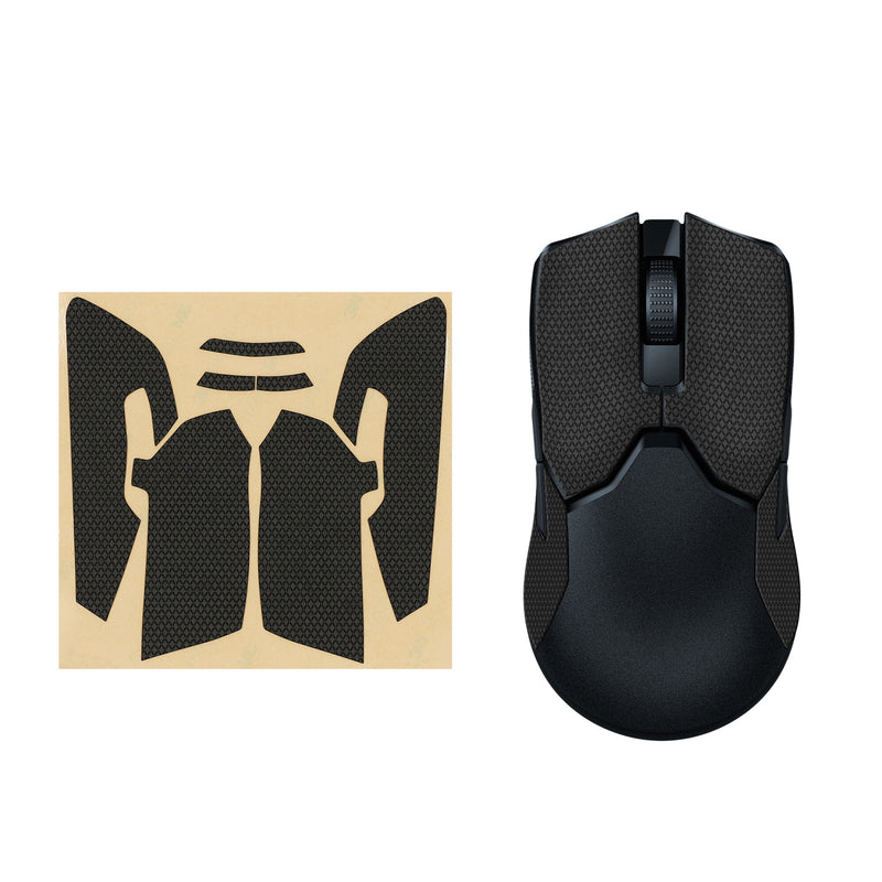 kwmobile Gaming Maus Grip Tape kompatibel mit Razer Viper 8k HZ Maus - Rutschfestes Griffband für PC Maus - Schwarz Schwarz  