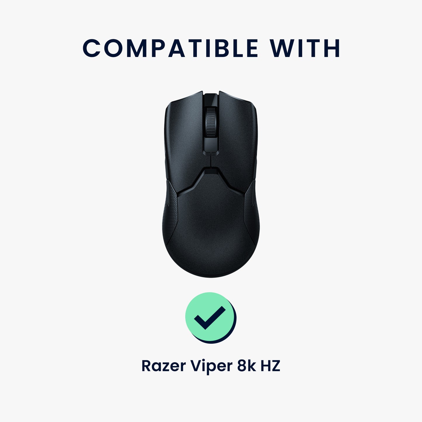 kwmobile Gaming Mouse Grip Tape for Razer Viper 8k HZ Mouse Grip Tape Non-Slip Grip Tape for PC Mouse