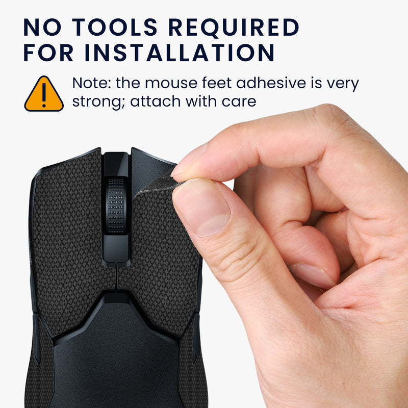 kwmobile Gaming Mouse Grip Tape for Razer Viper 8k HZ Mouse Grip Tape Non-Slip Grip Tape for PC Mouse