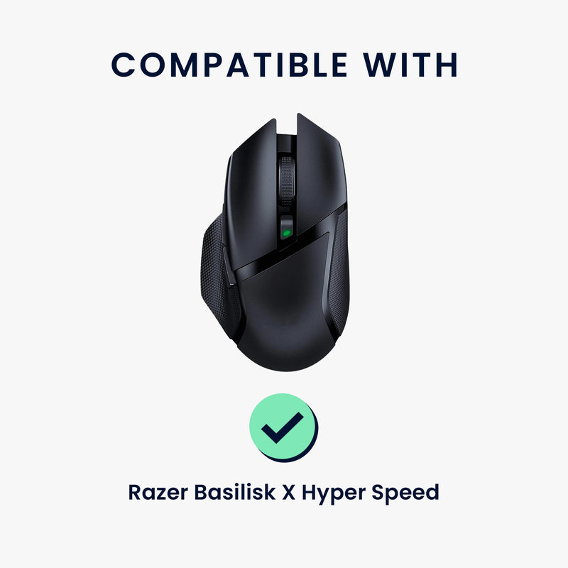 kwmobile Gaming Mouse Grip Tape for Razer Basilisk X Hyper Speed Mouse Grip Tape - Non-Slip Grip Tape for PC Mouse