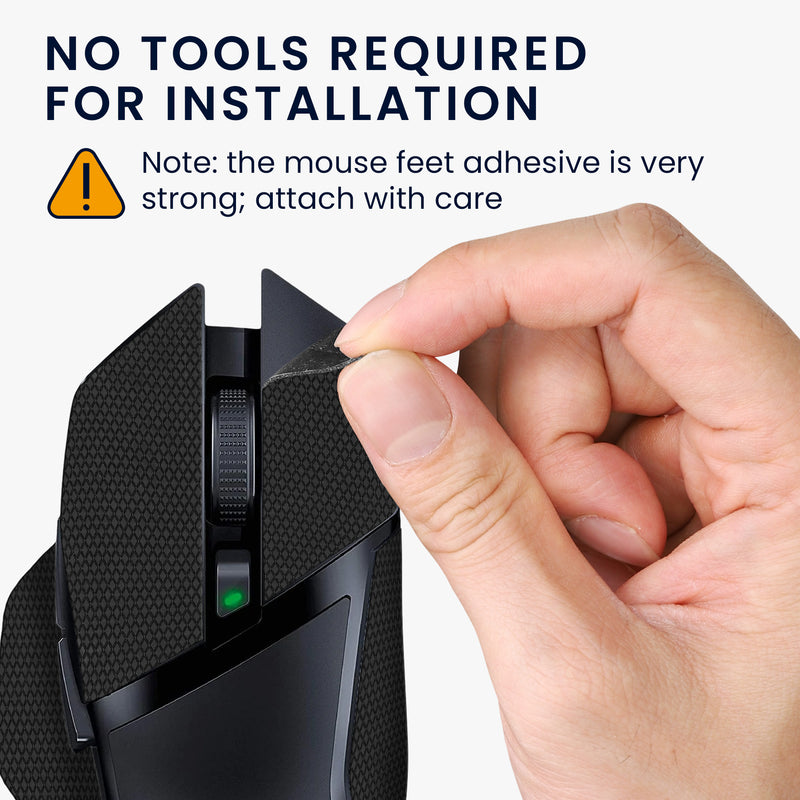 kwmobile Gaming Mouse Grip Tape for Razer Basilisk X Hyper Speed Mouse Grip Tape - Non-Slip Grip Tape for PC Mouse