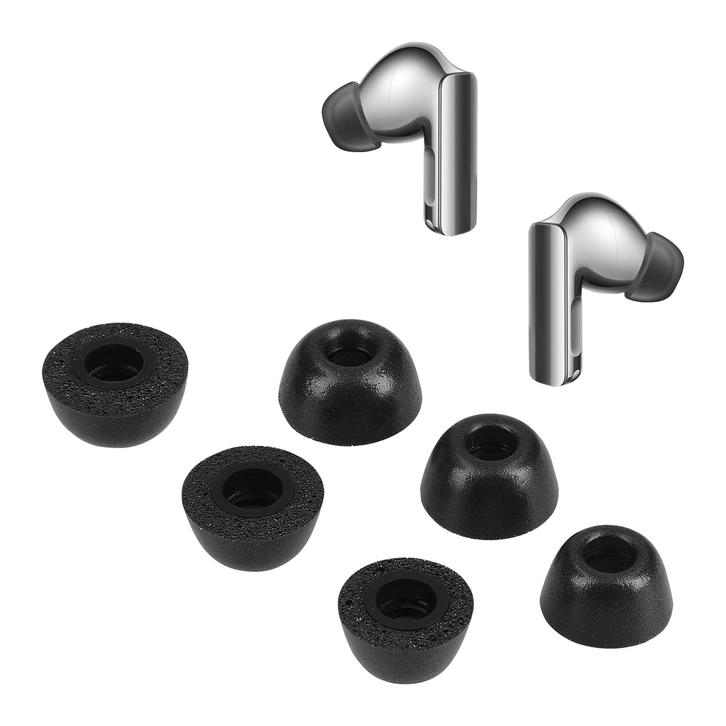 kwmobile Replacement In-Ear Earphones compatible with Huawei FreeBuds Pro 3 Earpads Earplugs In-Ear Earbuds