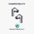 kwmobile Replacement In-Ear Earphones compatible with Huawei FreeBuds Pro 3 Earpads Earplugs In-Ear Earbuds