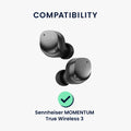 kwmobile Replacement In-Ear Earphones compatible with Sennheiser MOMENTUM True Wireless 3 Earpads Earplugs In-Ear Earbuds
