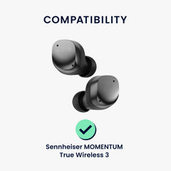 kwmobile Ersatz In Ear Kopfhörer kompatibel mit Sennheiser MOMENTUM True Wireless 3 Polster Ohrstöpsel In-Ear Ohrhörer