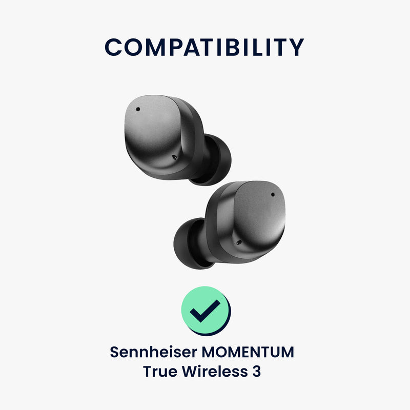 kwmobile Replacement In-Ear Earphones compatible with Sennheiser MOMENTUM True Wireless 3 Earpads Earplugs In-Ear Earbuds