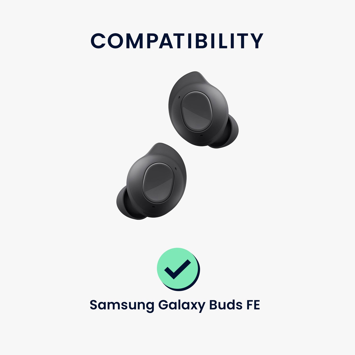 kwmobile Replacement In-Ear Headphones compatible with Samsung Galaxy Buds FE - 3 Sizes - Earpads Earplugs In-Ear Earbuds