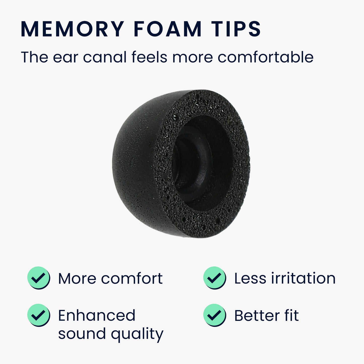 kwmobile Replacement In-Ear Headphones compatible with Samsung Galaxy Buds FE - 3 Sizes - Earpads Earplugs In-Ear Earbuds