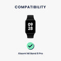 kwmobile Sport Band compatible with Xiaomi Smart Band 8 Pro / Band 9 Pro / Redmi Watch 5 / Redmi Watch 4 - Strap for Fitness Tracker - with Protective Bumper