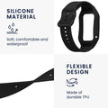kwmobile Sport Band compatible with Xiaomi Smart Band 8 Pro / Band 9 Pro / Redmi Watch 5 / Redmi Watch 4 - Strap for Fitness Tracker - with Protective Bumper