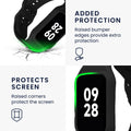 kwmobile Sport Band compatible with Xiaomi Smart Band 8 Pro / Band 9 Pro / Redmi Watch 5 / Redmi Watch 4 - Strap for Fitness Tracker - with Protective Bumper