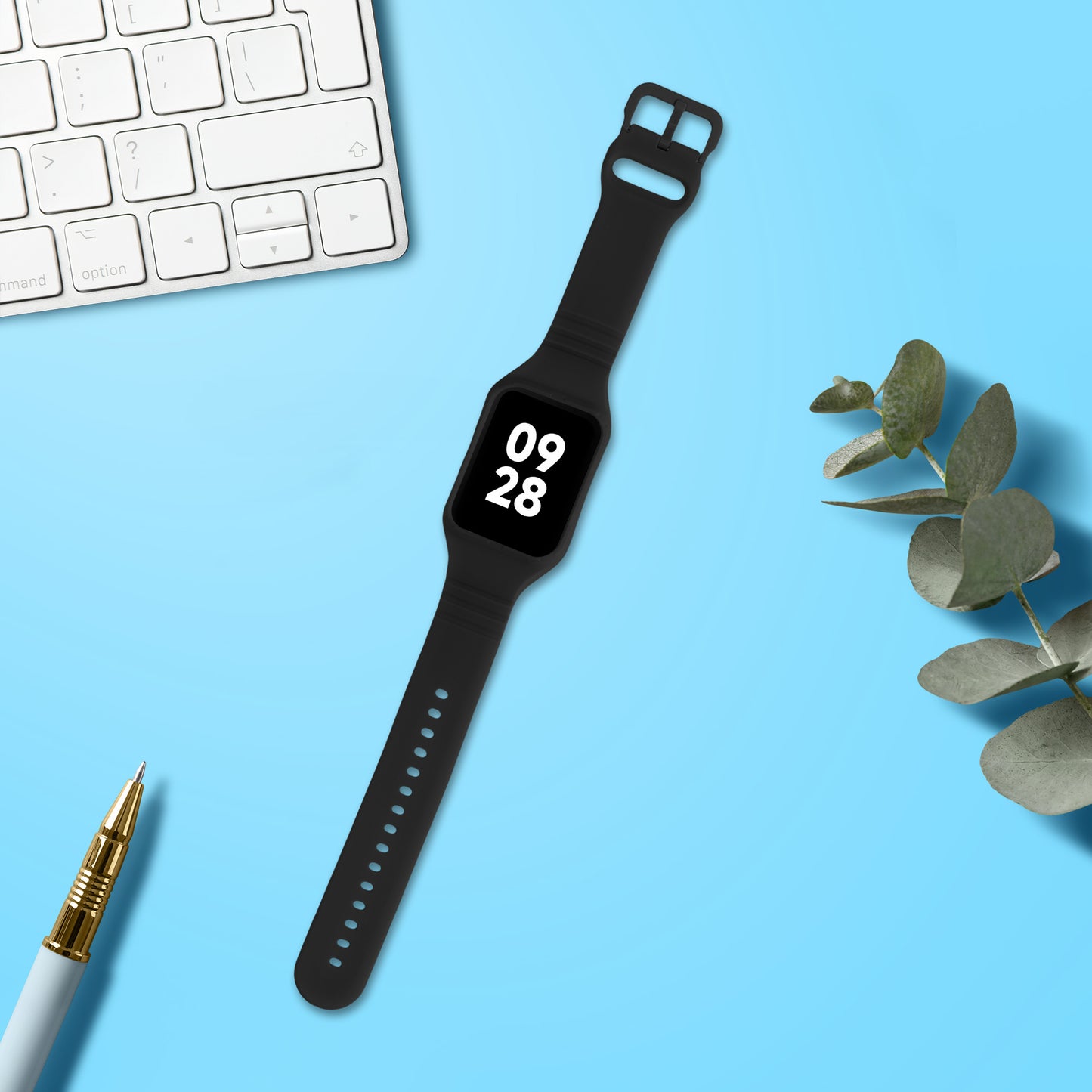 kwmobile Sport Band compatible with Xiaomi Smart Band 8 Pro / Band 9 Pro / Redmi Watch 5 / Redmi Watch 4 - Strap for Fitness Tracker - with Protective Bumper