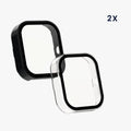 kwmobile Glass Case for CMF by Nothing Watch Pro (D395) Protective Case Fullbody Fitness Tracker Case Set