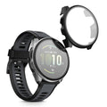 kwmobile Cover compatible with Garmin Forerunner 165 / Forerunner 165 Music Case Fullbody Fitness Tracker Cover Set Made of Glass