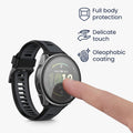 kwmobile Cover compatible with Garmin Forerunner 165 / Forerunner 165 Music Case Fullbody Fitness Tracker Cover Set Made of Glass