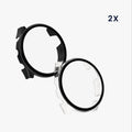 kwmobile Cover compatible with Garmin Forerunner 165 / Forerunner 165 Music Case Fullbody Fitness Tracker Cover Set Made of Glass