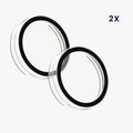 kwmobile Glass Case for Garmin Lily 2 Protective Cover Fullbody Fitness Tracker Case Set