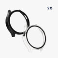 kwmobile Glass Case for Xiaomi Watch 2 Protective Cover Full-Body Fitness Tracker Case Set