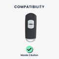 kwmobile Car Key Cover Compatible with Mazda 2-Button Keyless Go Car Key Fob