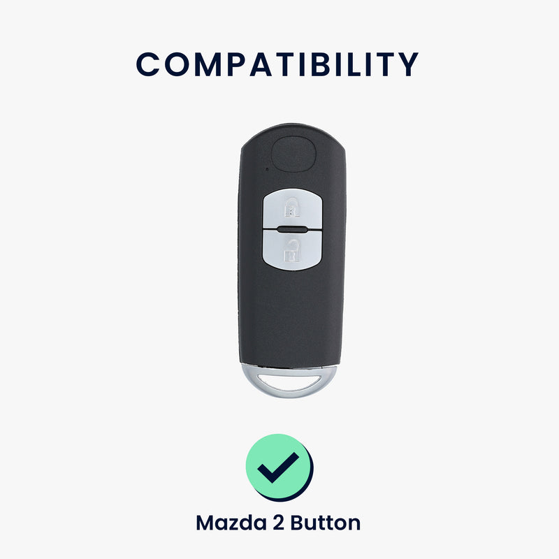 kwmobile Car Key Cover Compatible with Mazda 2-Button Keyless Go Car Key Fob