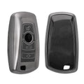 kwmobile Car Key Cover Compatible with BMW 3-Button Keyless Go Car Key - Silicone Case Remote Cover
