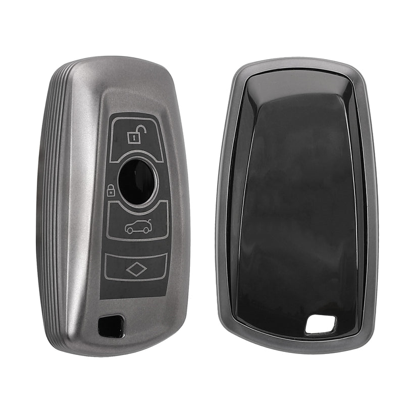 kwmobile Car Key Cover Compatible with BMW 3-Button Keyless Go Car Key - Silicone Case Remote Cover