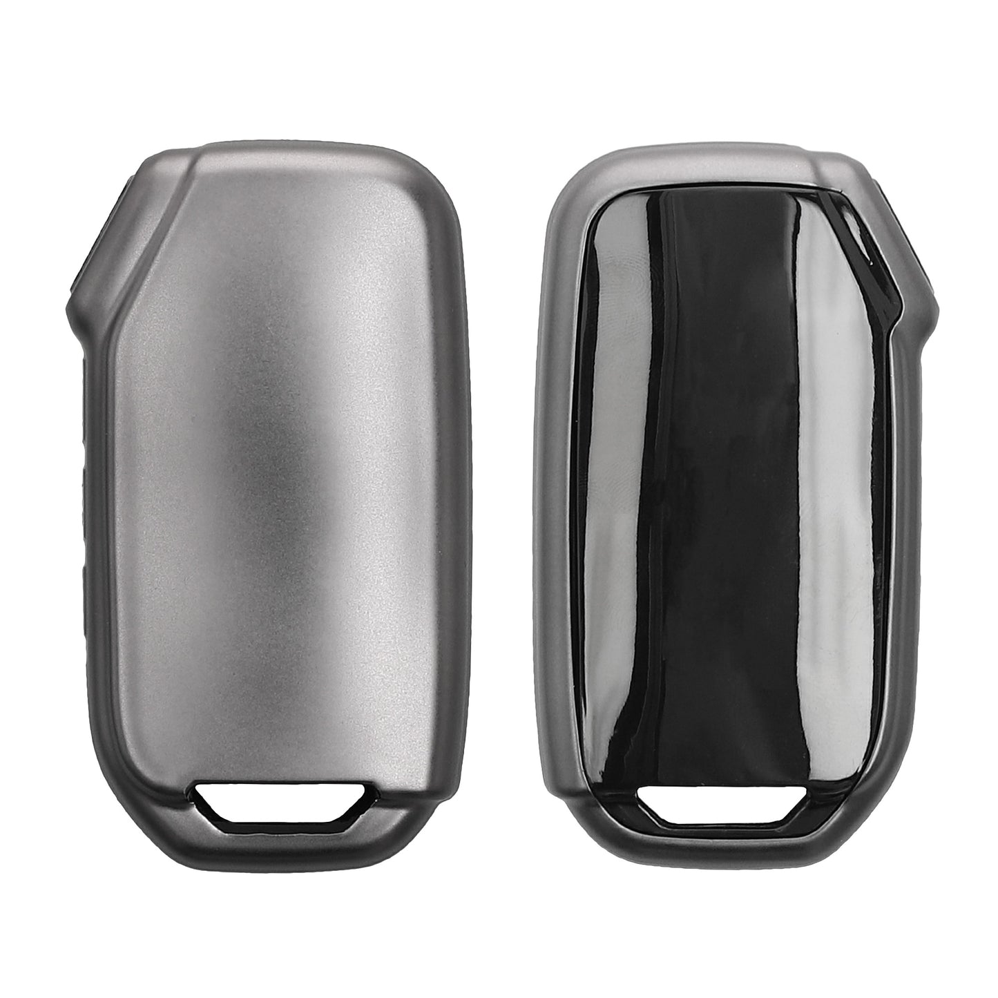 kwmobile Autoschlüssel Hülle kompatibel mit Kia 3-Tasten Smart Key Autoschlüssel - Schlüsselhülle Silikon Cover - Schwarz Schwarz  [dsg01]