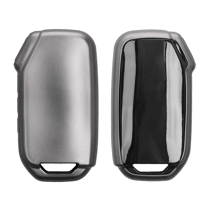 kwmobile Autoschlüssel Hülle kompatibel mit Kia 3-Tasten Smart Key Autoschlüssel - Schlüsselhülle Silikon Cover - Schwarz Schwarz  [dsg01]